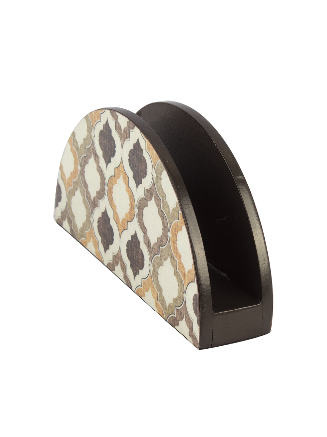 Mdf Brown Rectangular Napkin Holder