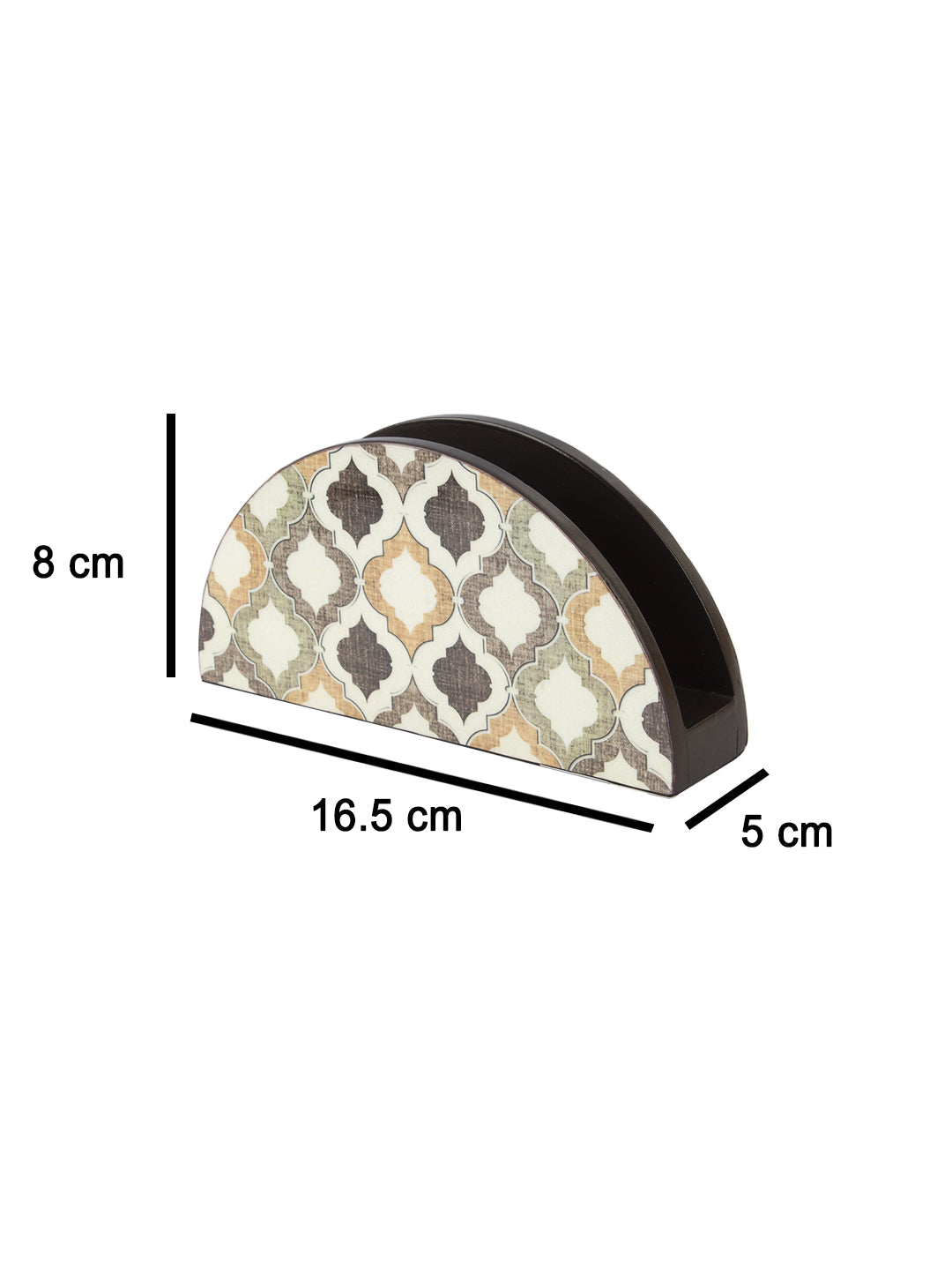 Mdf Brown Rectangular Napkin Holder