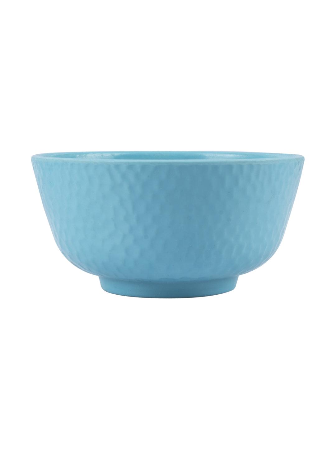 VON CASA Melamine Round Soup Bowl - Set of 6, Turquoise