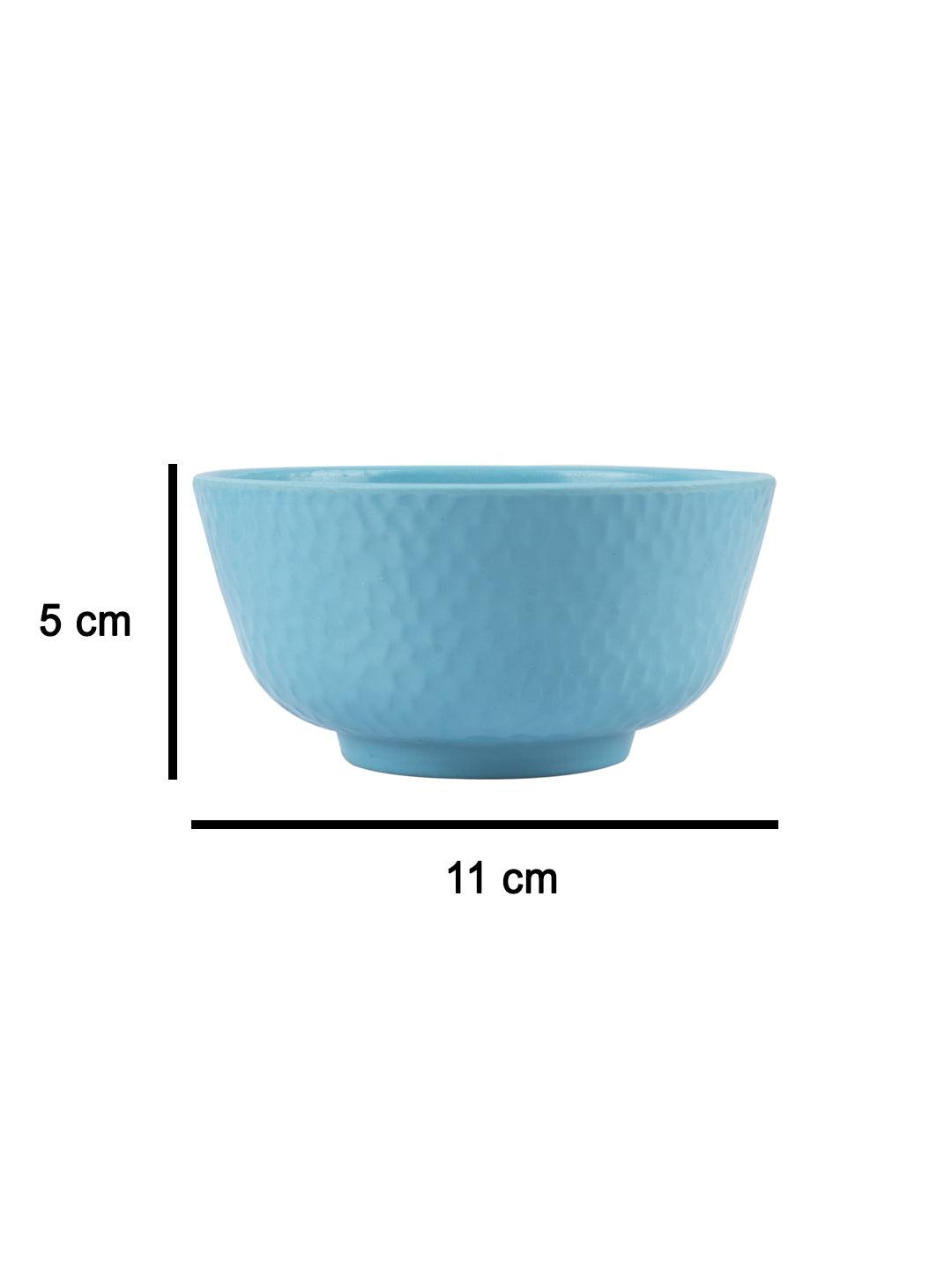 VON CASA Melamine Round Soup Bowl - Set of 6, Turquoise