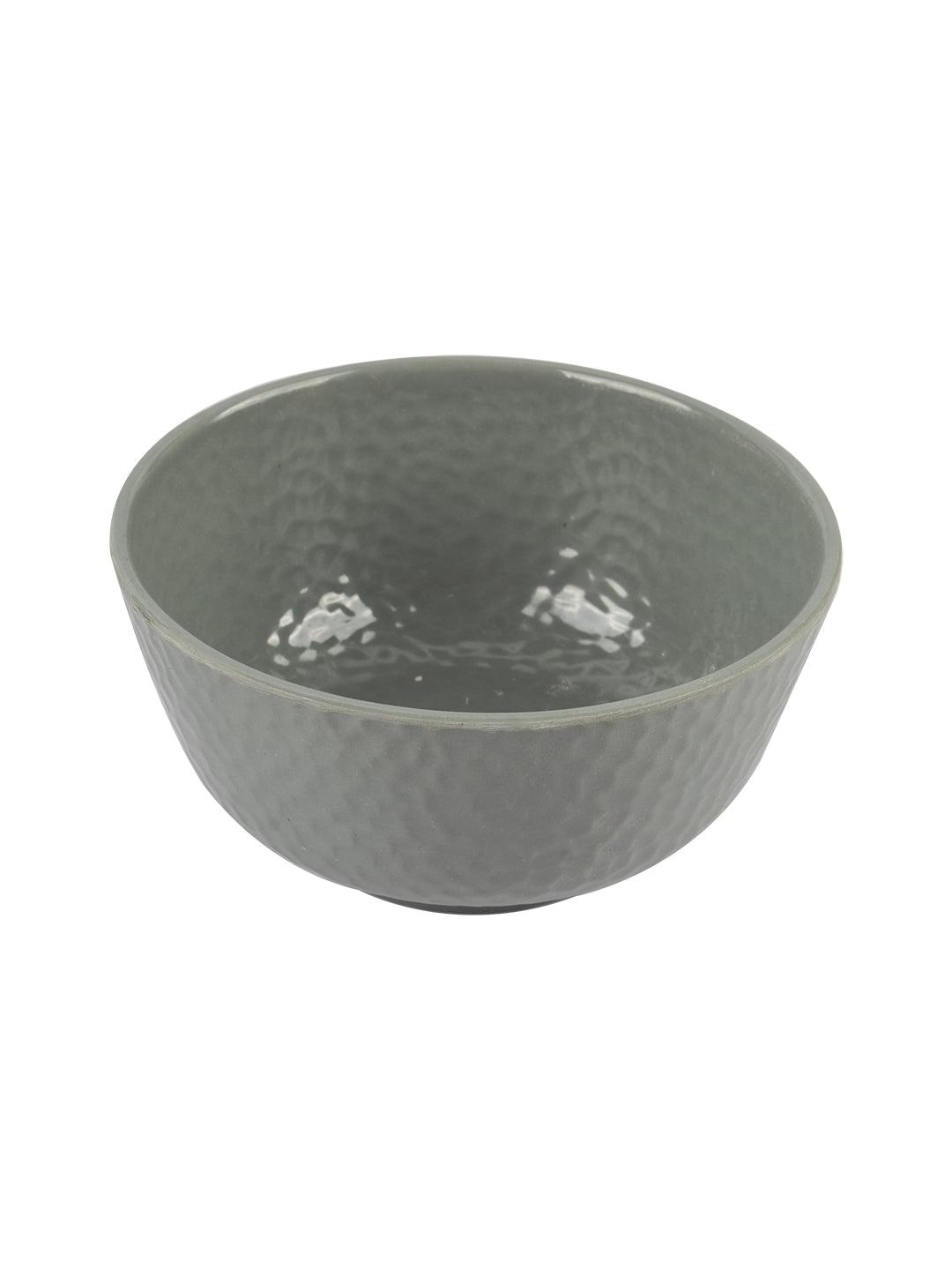 VON CASA Melamine Round Soup Bowl - Set of 6, Grey