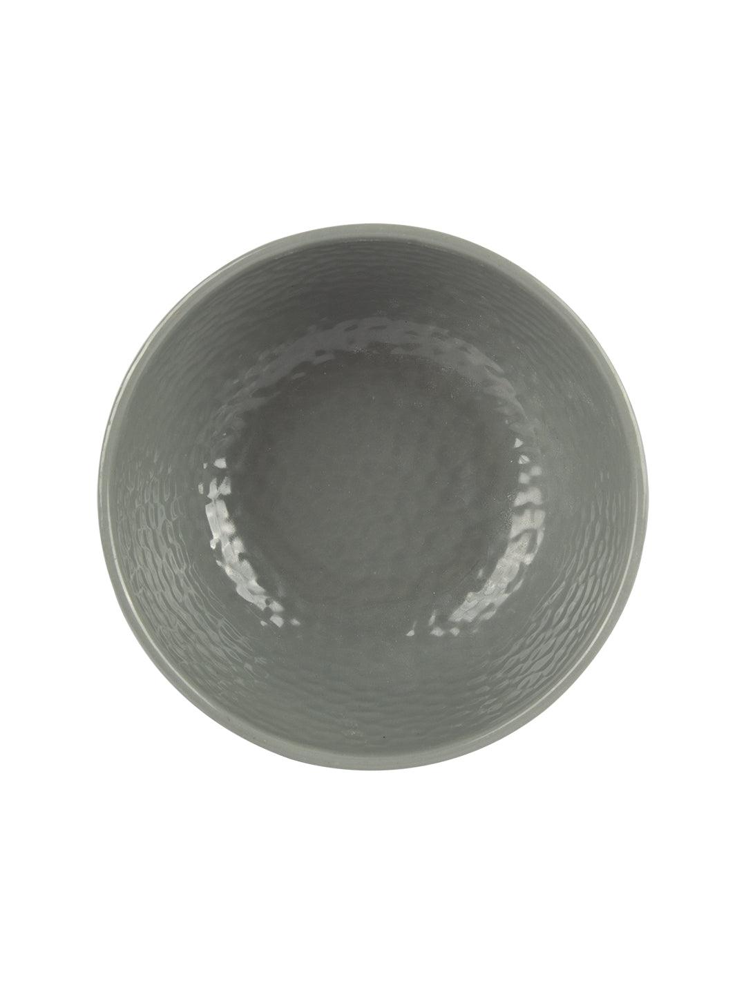 VON CASA Melamine Round Soup Bowl - Set of 6, Grey