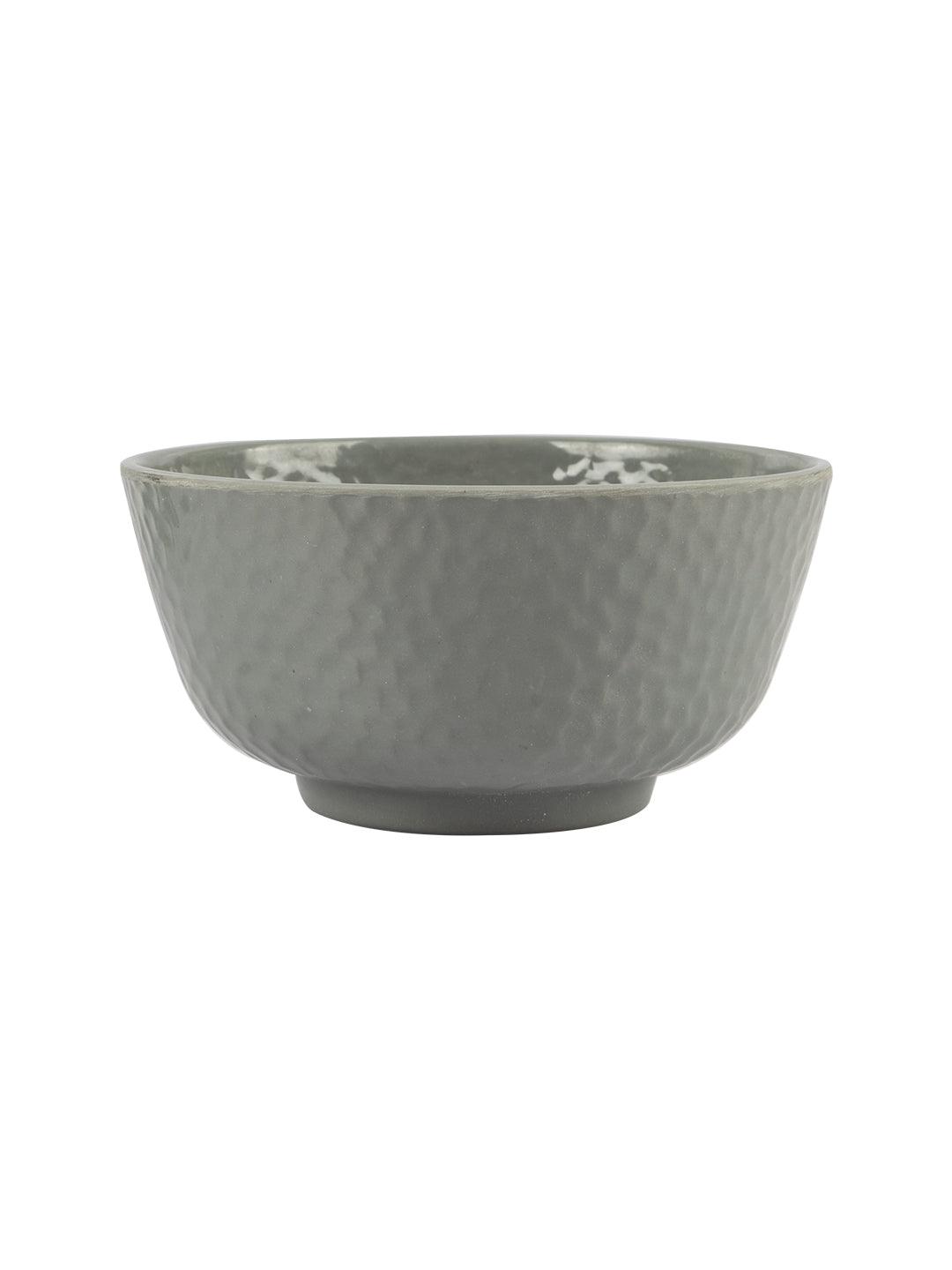 VON CASA Melamine Round Soup Bowl - Set of 6, Grey