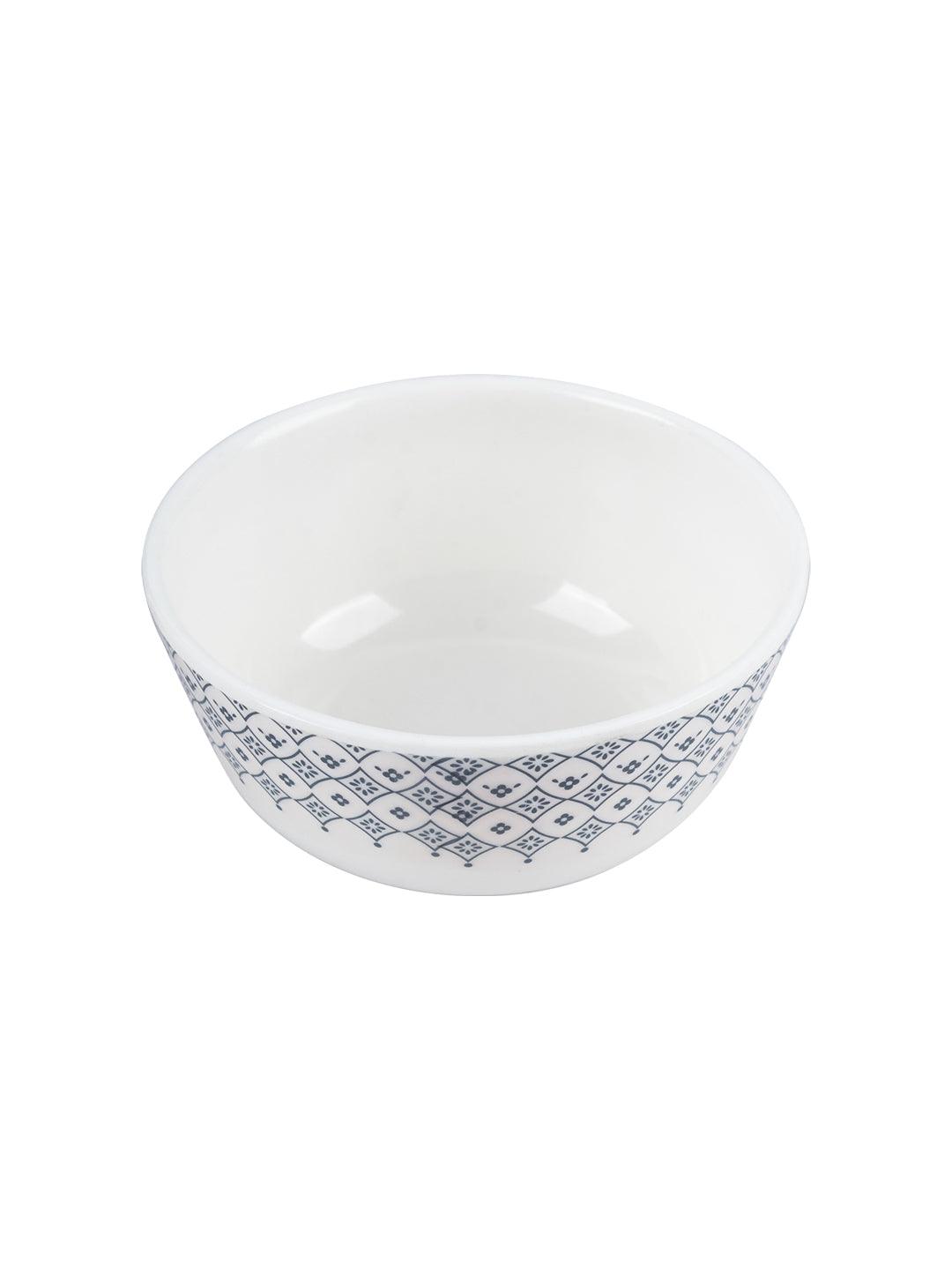 VON CASA Melamine Round Soup Bowl - Set of 6, White