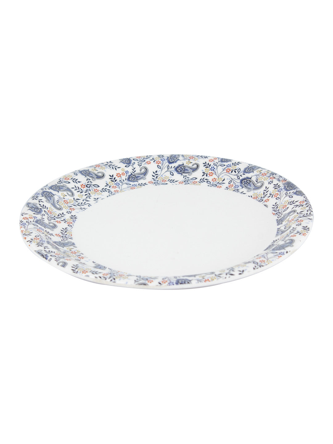 VON CASA Melamine White Quarter Plate - Set of 6,- White