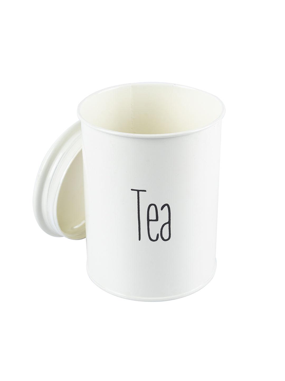 VON CASA Tea & Sugar Jar Set Of 2 (Each 900 Ml) | Airtight Jars | Metal Storage Container