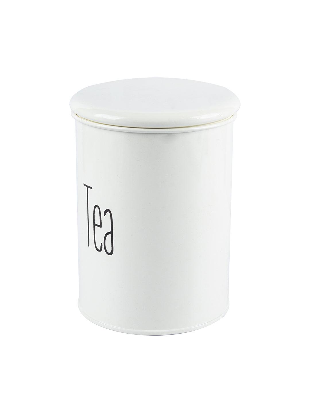 VON CASA Tea & Sugar Jar Set Of 2 (Each 900 Ml) | Airtight Jars | Metal Storage Container