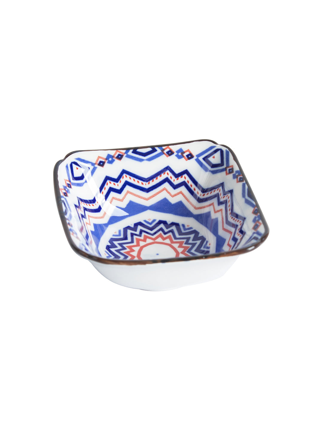 VON CASA 120 Ml Ceramic Serving Bowls - Blue, Set Of 2