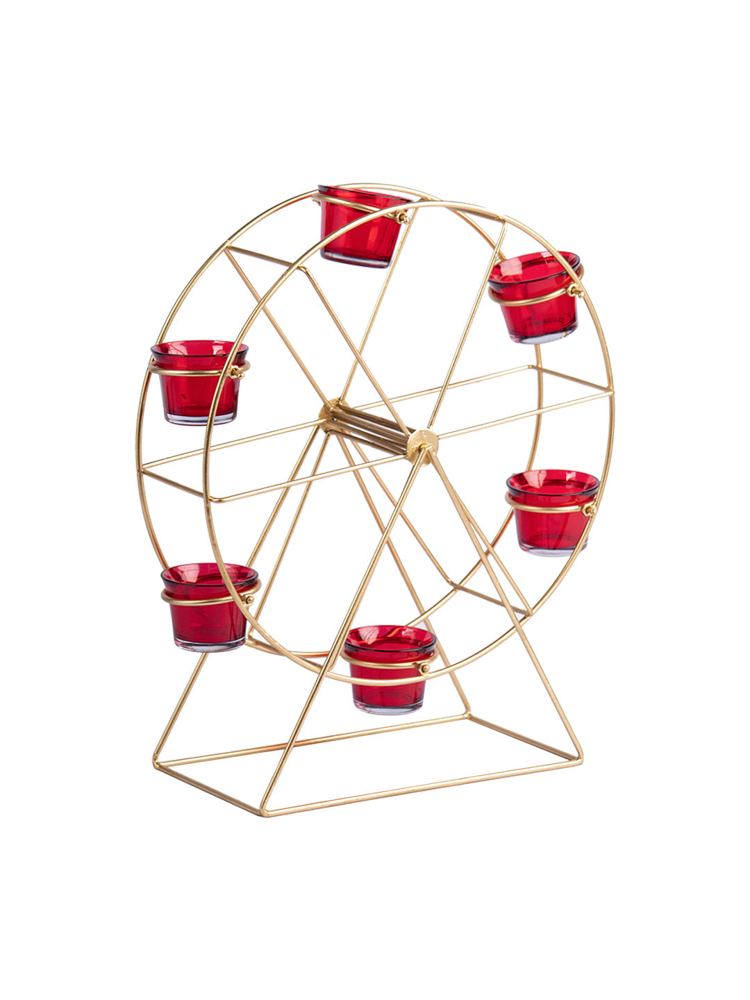 VON CASA Diwali Decoration Item WHEEL T- LITE HOLDER