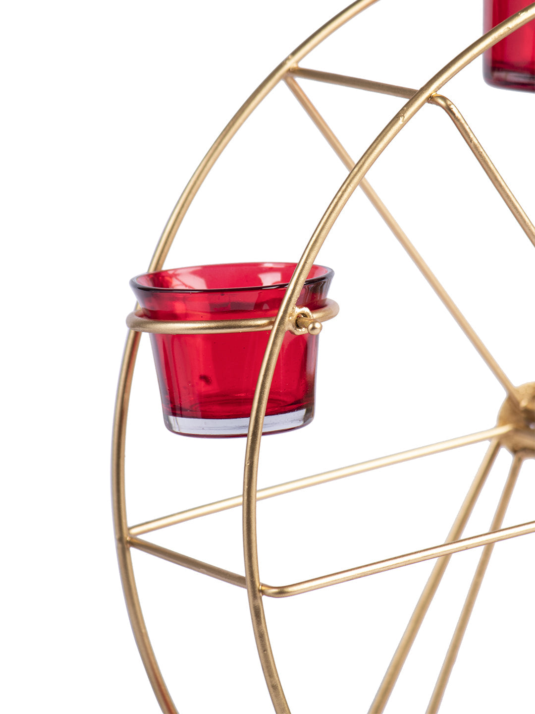 VON CASA Diwali Decoration Item WHEEL T- LITE HOLDER