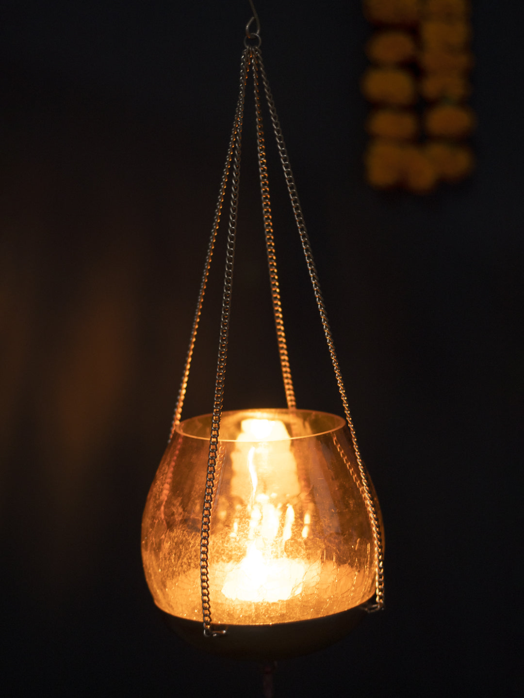 VON CASA Diwali Decoration Item HANGING T-LITE HOLDER