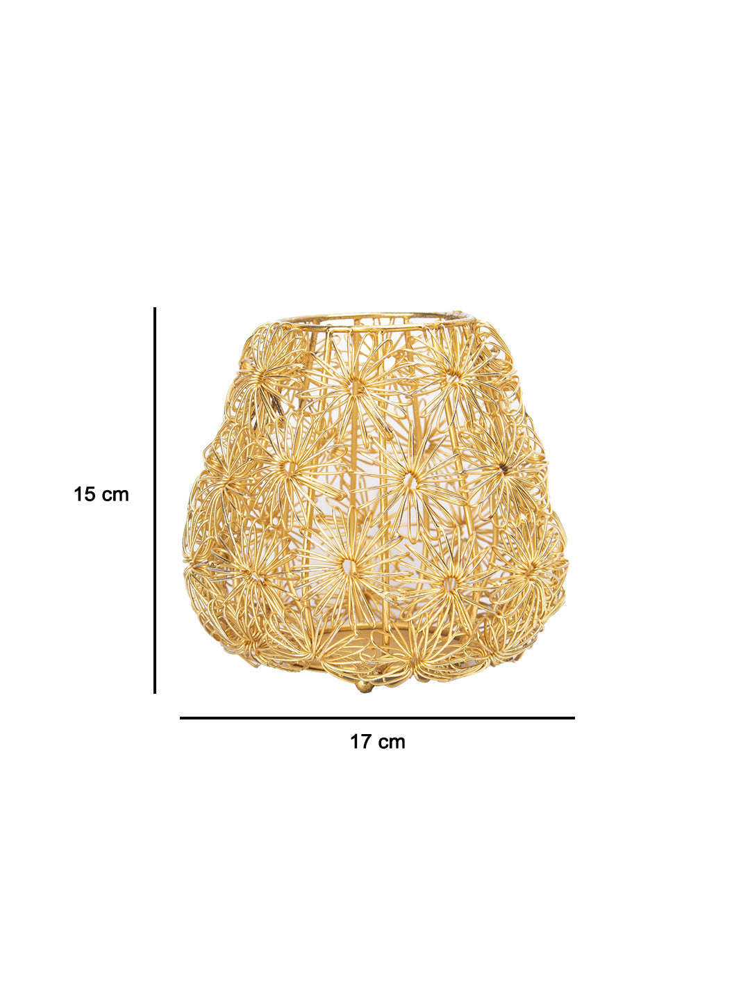 VON CASA Diwali Decoration Item FLOWER T-LITE HOLDER