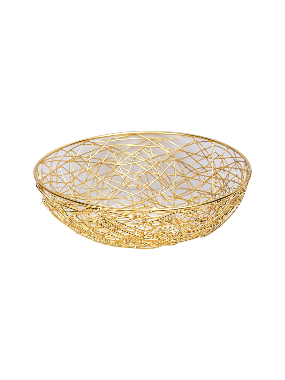VON CASA Diwali Decoration Item MESH WIRE BOWL