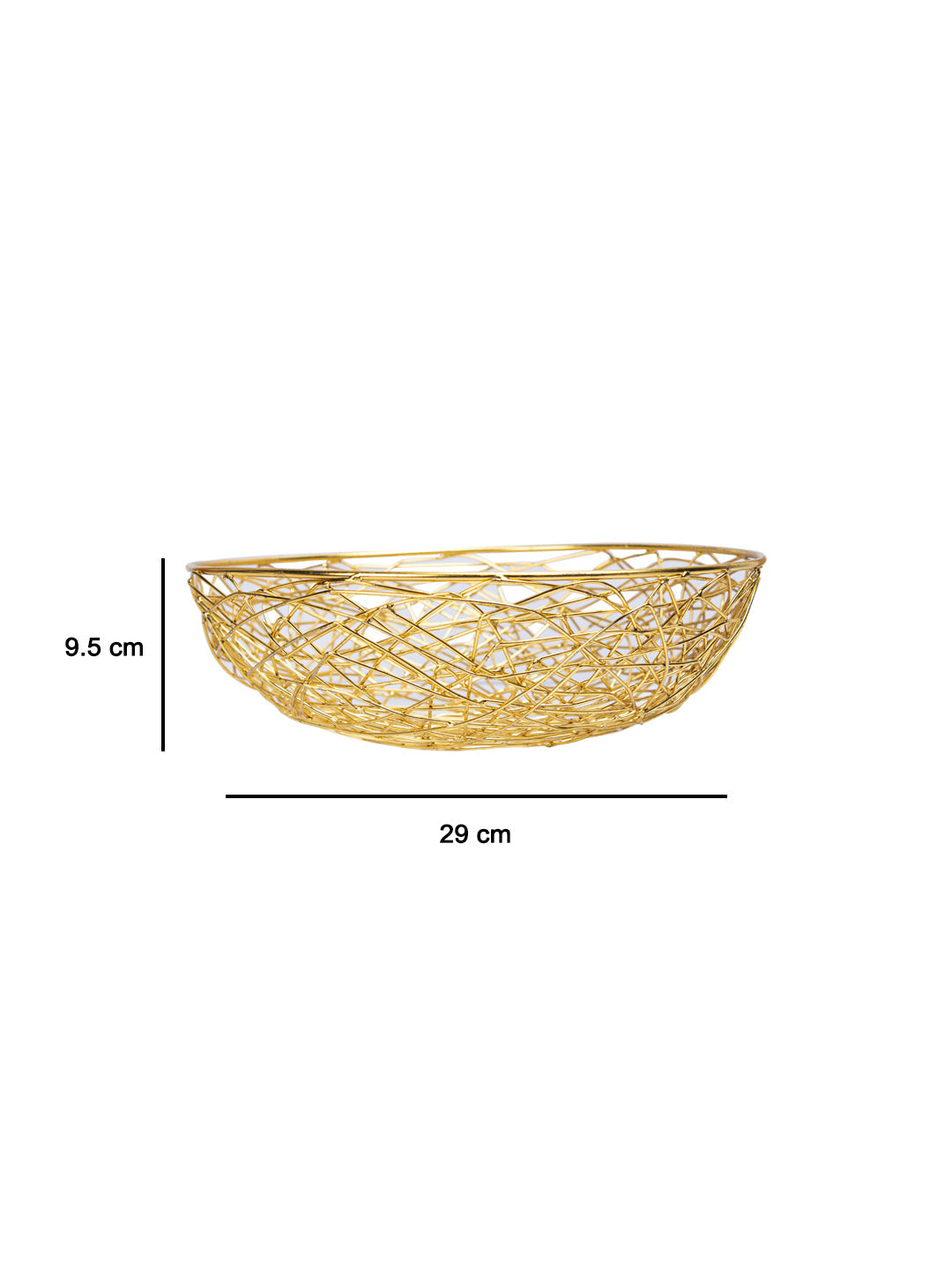 VON CASA Diwali Decoration Item MESH WIRE BOWL