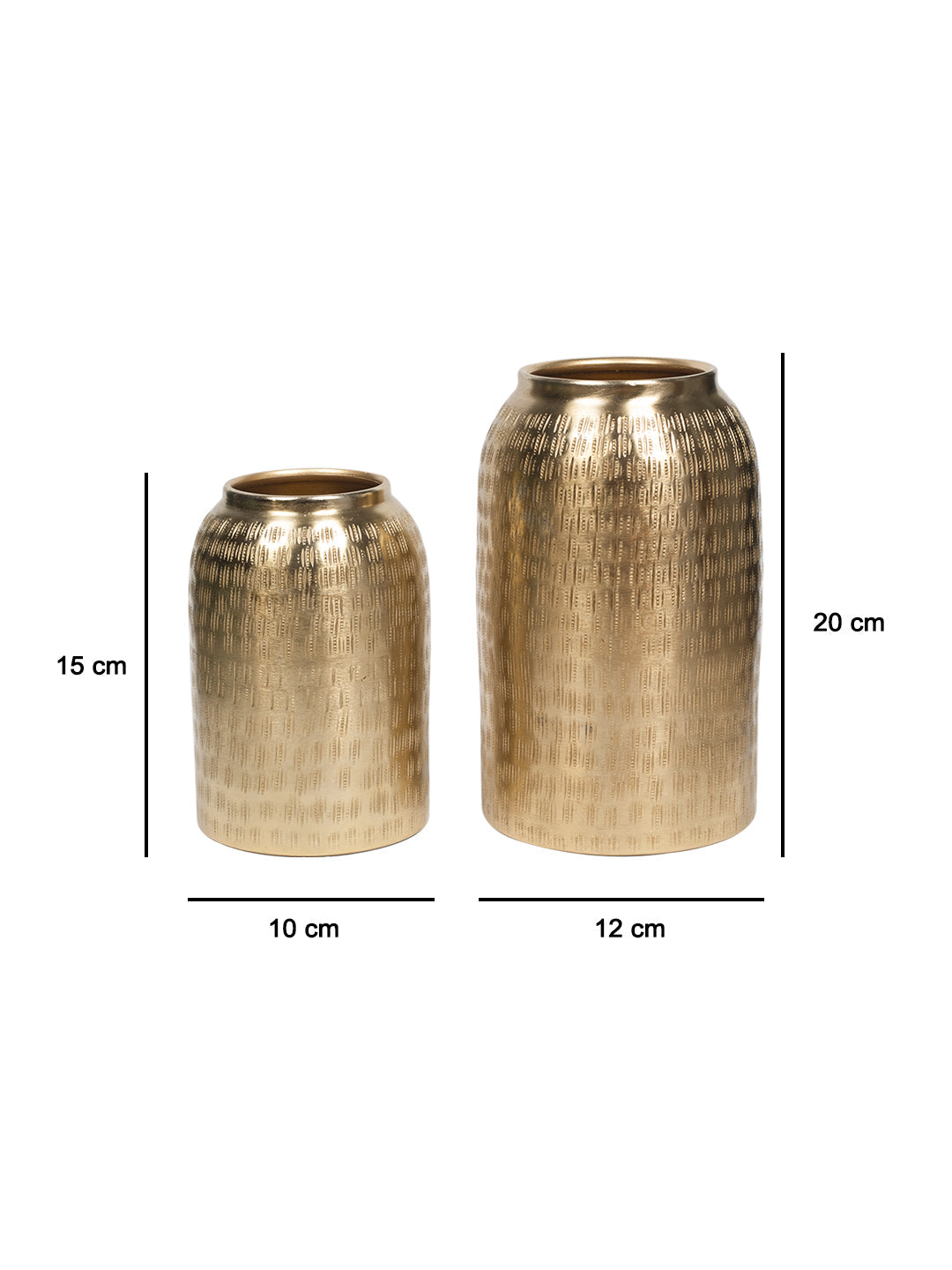 VON CASA Diwali Decoration Item  VASE SET OF 2 PCS