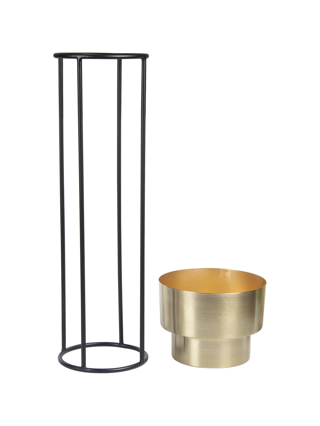 VON CASA Diwali Decoration Item PLANTER STAND LARGE AND SMALL PACK OF 2