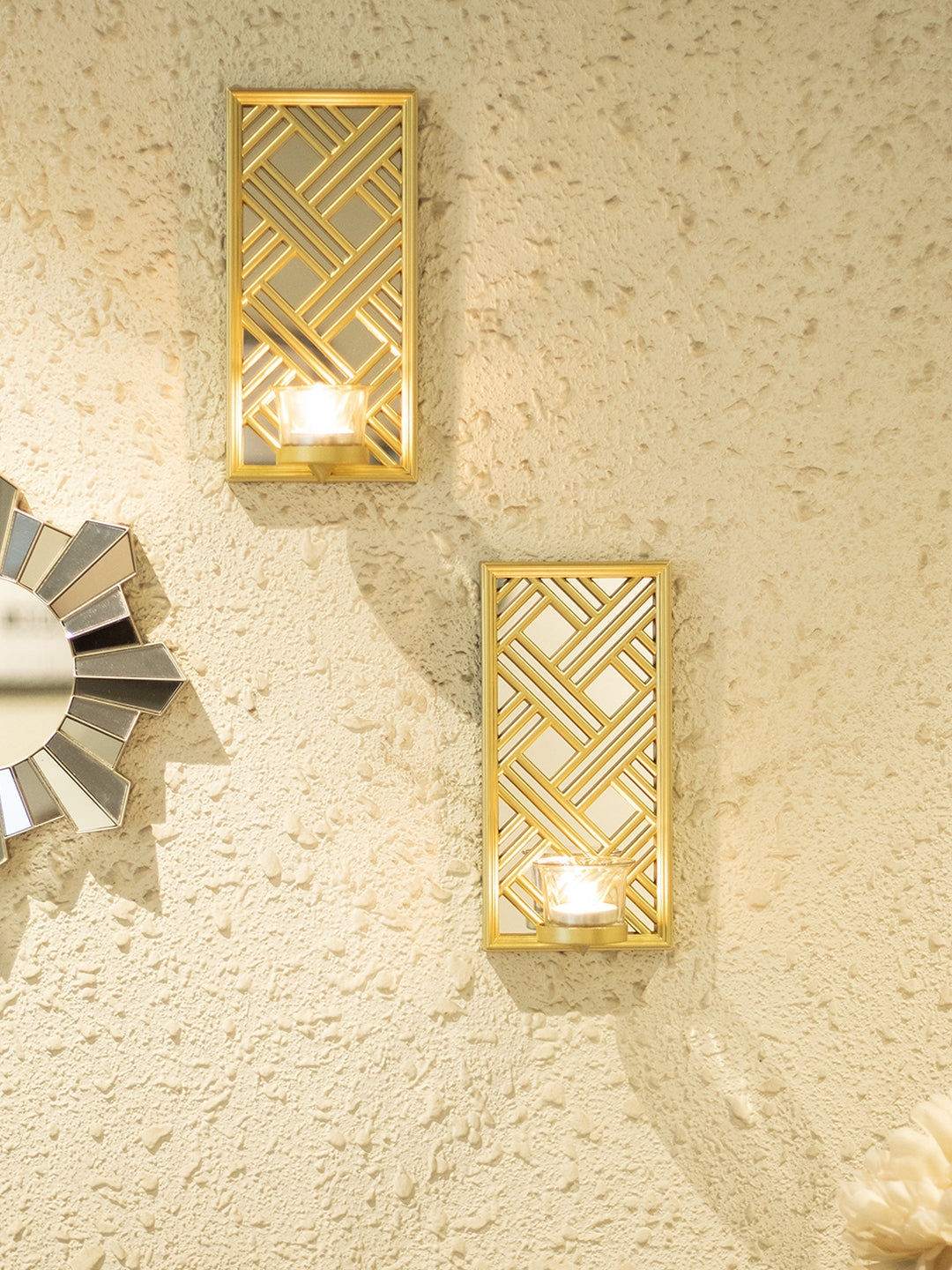 VON CASA Decorative Indoor Wall Sconce Candle Holders