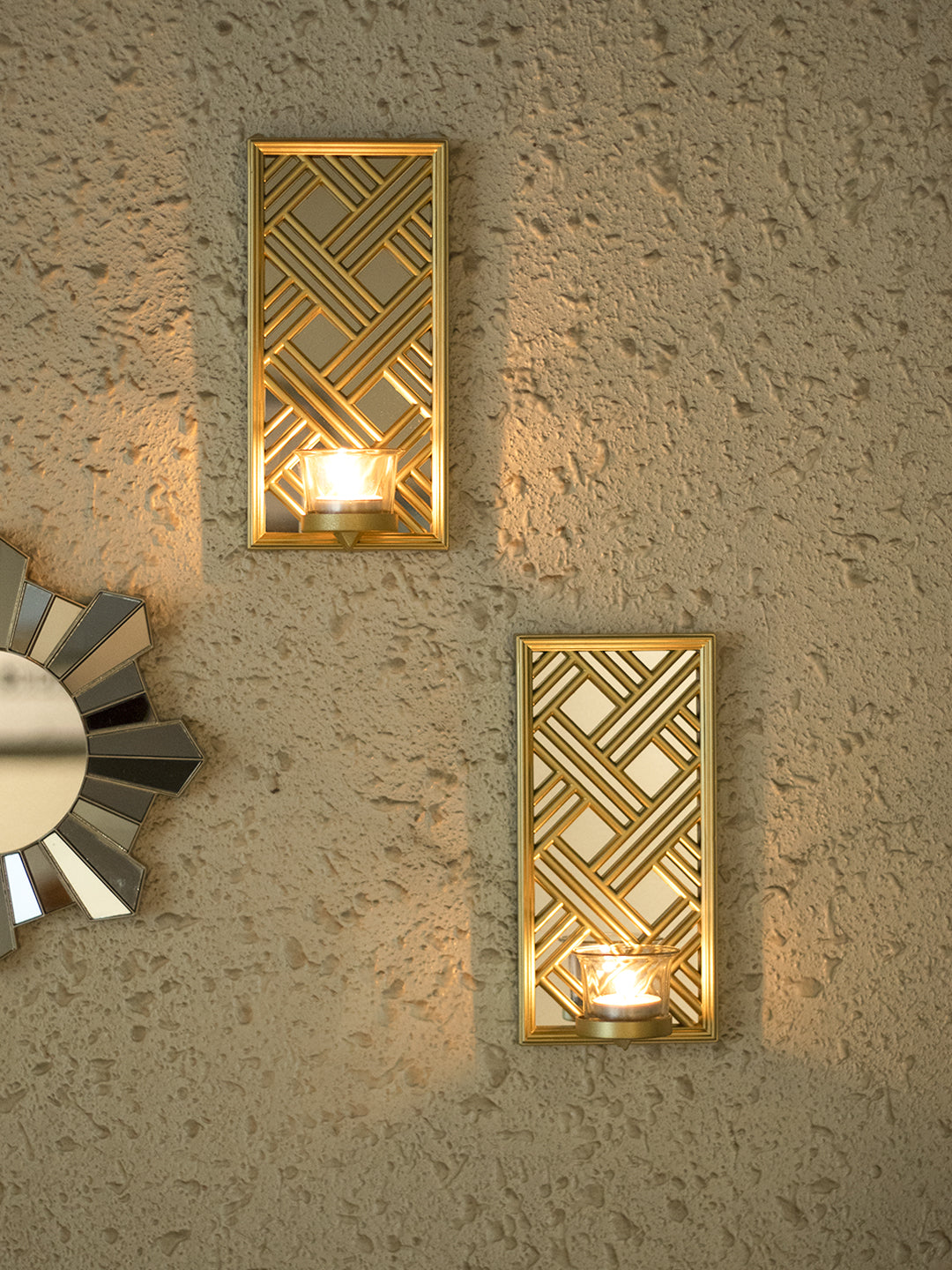 VON CASA Decorative Indoor Wall Sconce Candle Holders