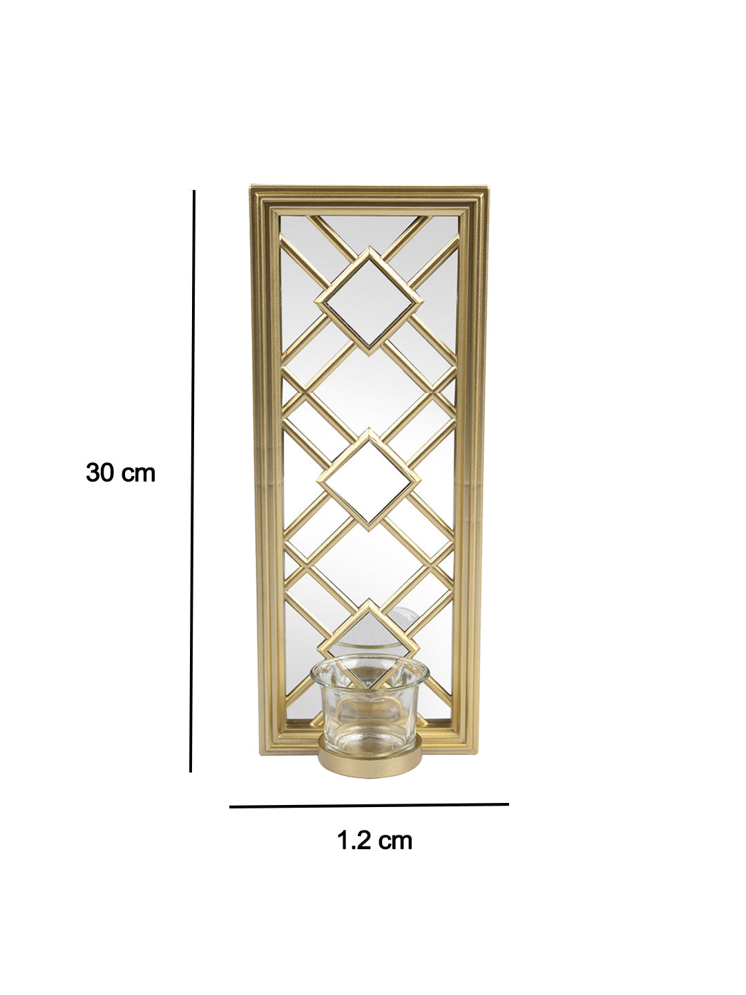 VON CASA Decorative Vertical Wall Sconce Candle Holder