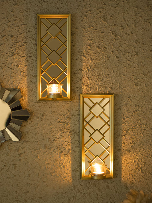VON CASA Decorative Vertical Wall Sconce Candle Holder