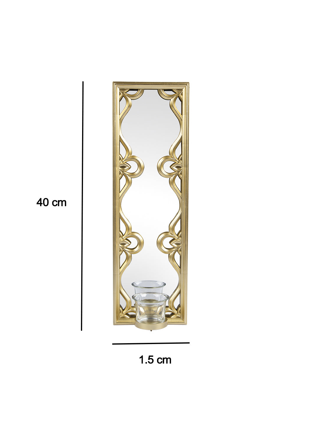 VON CASA Decorative Wall Mount Candle Votive Sconce