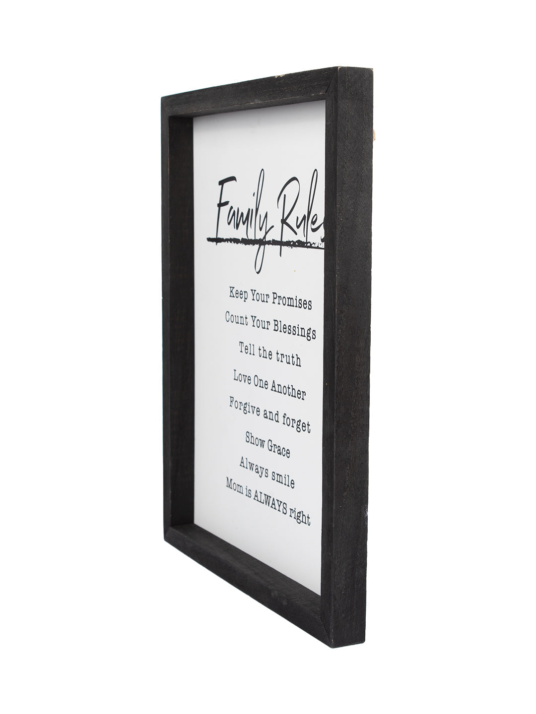 VON CASA Decorative Wall Plaques - family rules