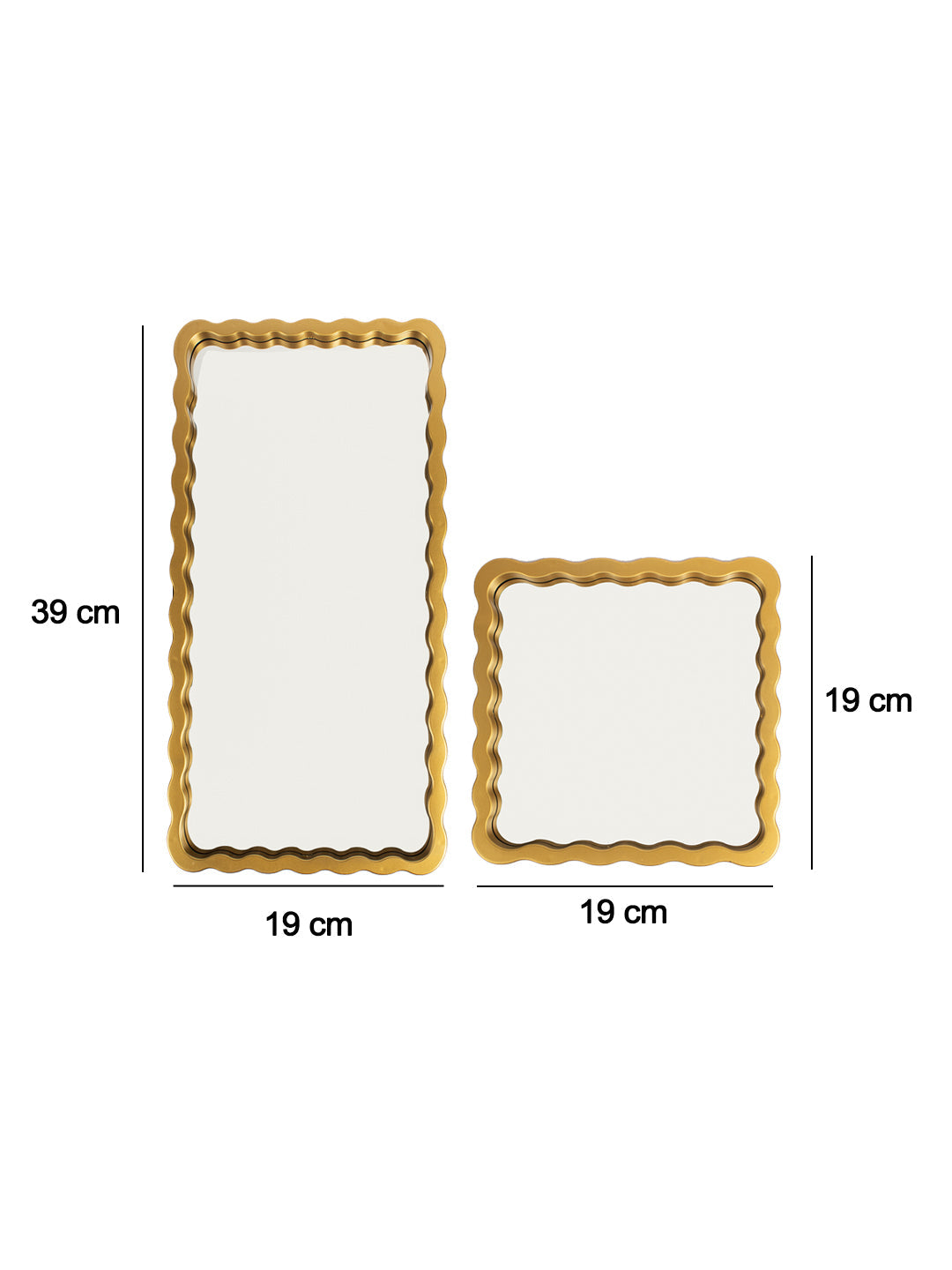 VON CASA Decorative Wall Mirrors For Home Decoration (Set of 3 Mirrors)