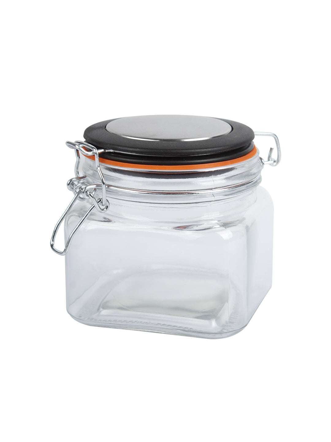Glass Jar With Airtight Lid Pack Of 2 Pcs - (Each 600 Ml)