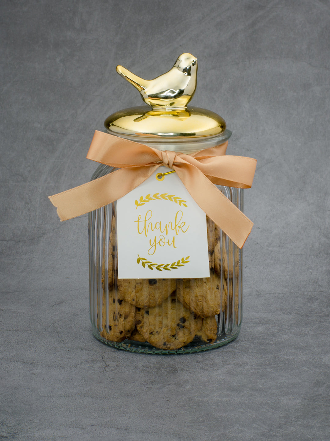 Glass Jar With Bird Lid - 950 Ml