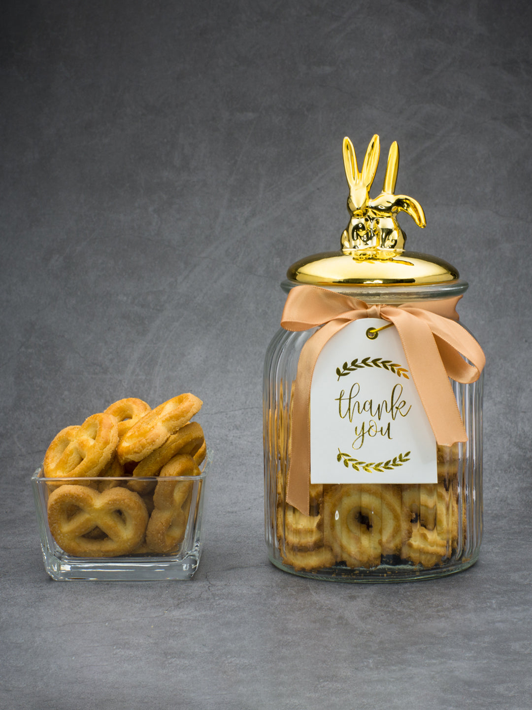 Glass Jar With Rabbit Lid - 950 Ml