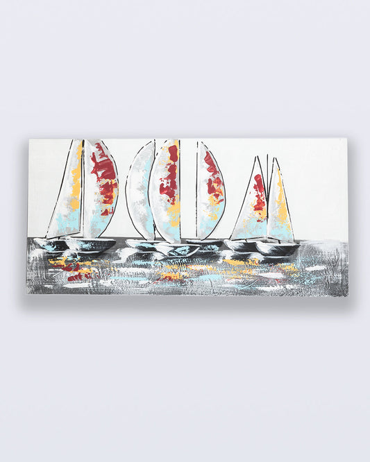 VON CASA Sailing Ships Oil Painting Artwork