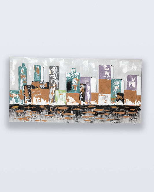 VON CASA Building Skyline Oil Painting Artwork