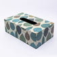 VON CASA Tissue Box, Nature Inspired Design, Facial Tissue Holder with Soft Bottom for Home, Office, & Restaurant, Rectangular, Multicolour, MDF