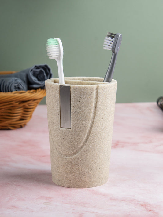 VON CASA Fabric Texture Toothbrush Holder