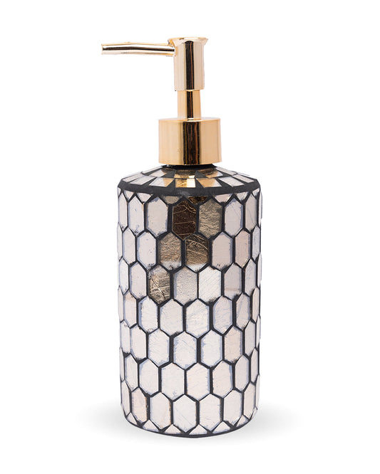 VON CASA Soap Dispenser, Gold, Glass, 400 mL