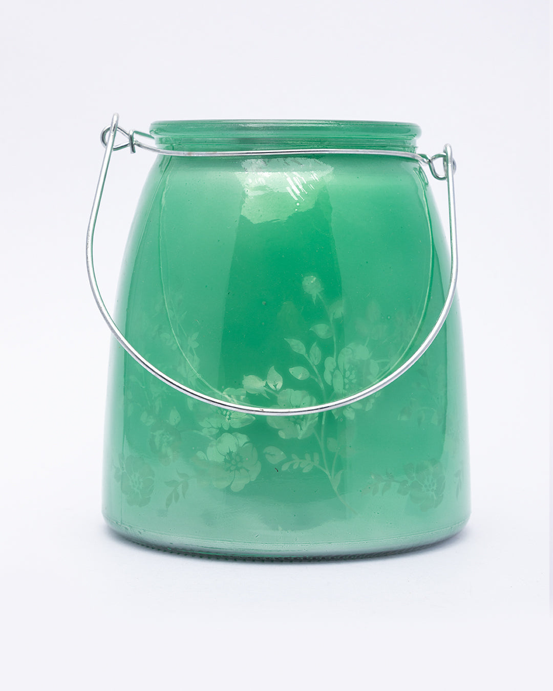 VON CASA Glass T-Light Holder, for Table, Hanging, Indoor & Outdoor Decor, Green, Glass