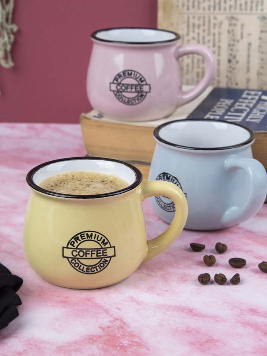 VON CASA Espresso Cups - Set of 3, 180 mL