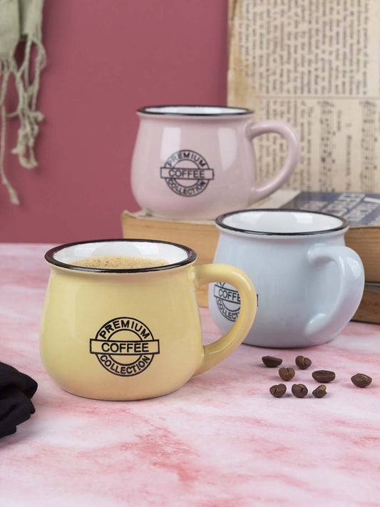 VON CASA Espresso Cups - Set of 3, 180 mL