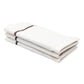 VON CASA Zero Twist Face Towel, White, Cotton, Set of 3