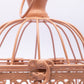 VON CASA Hanging Cage Planter, Decorative, Home & Office Decor, Copper Finish, Iron