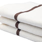 VON CASA Zero Twist Face Towel, White, Cotton, Set of 3