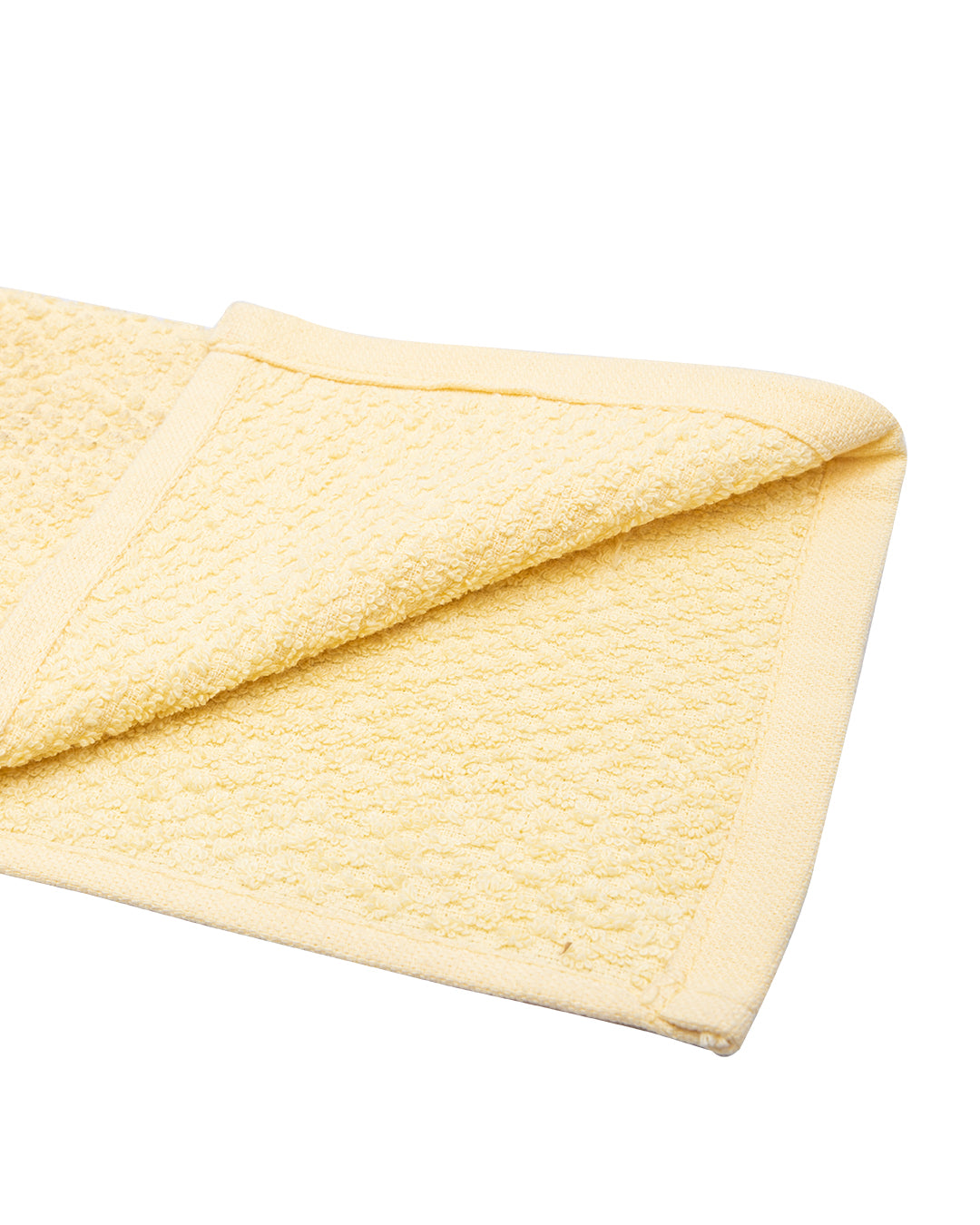 VON CASA Face Towel, Rose, Yellow, Cotton, Set of 3