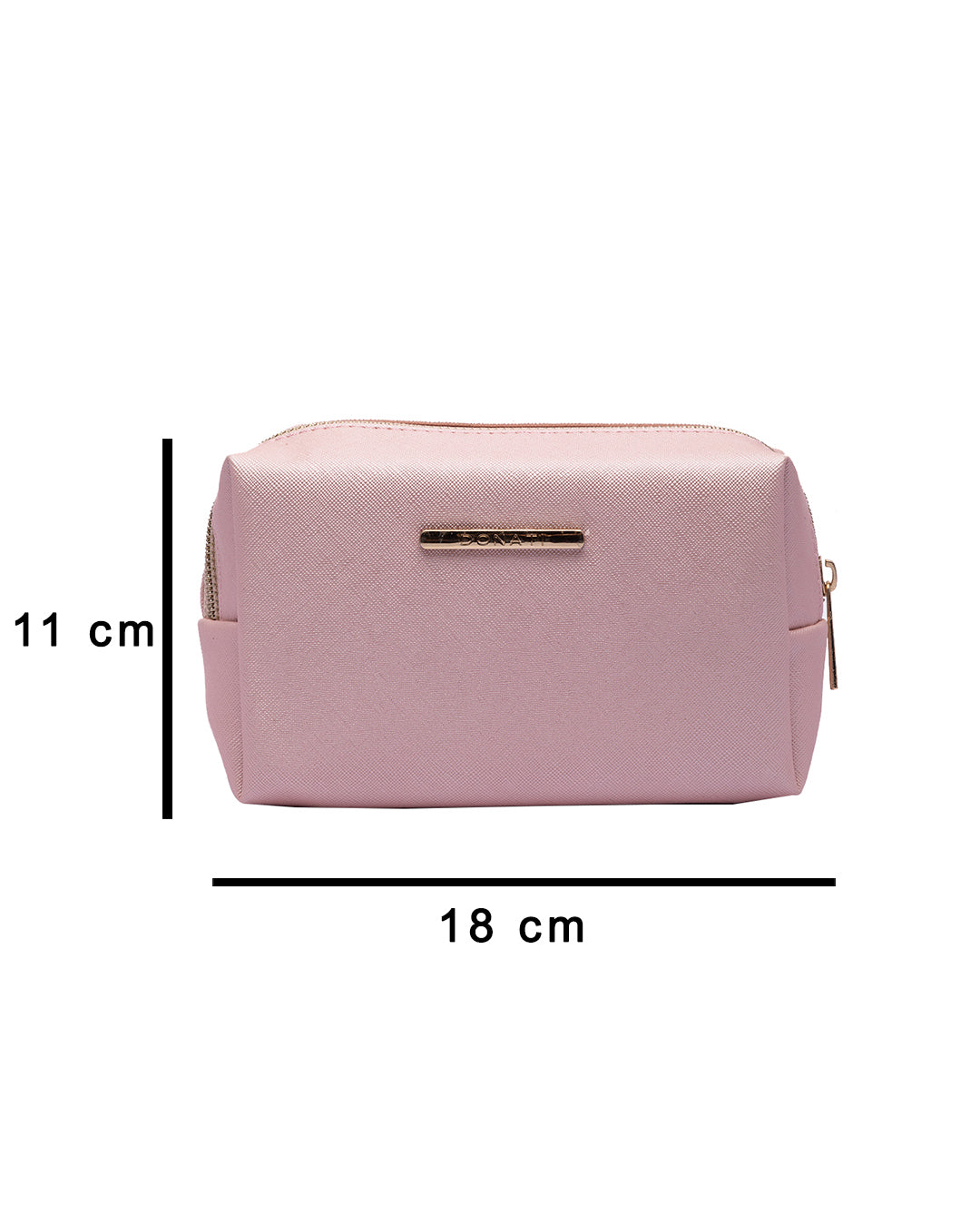 VON CASA Cosmetic Bag, for Home & Travel, Pink, Rexine