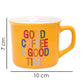 VON CASA Coffee Mug, Multicolour, Ceramic, Set of 4, 230 mL