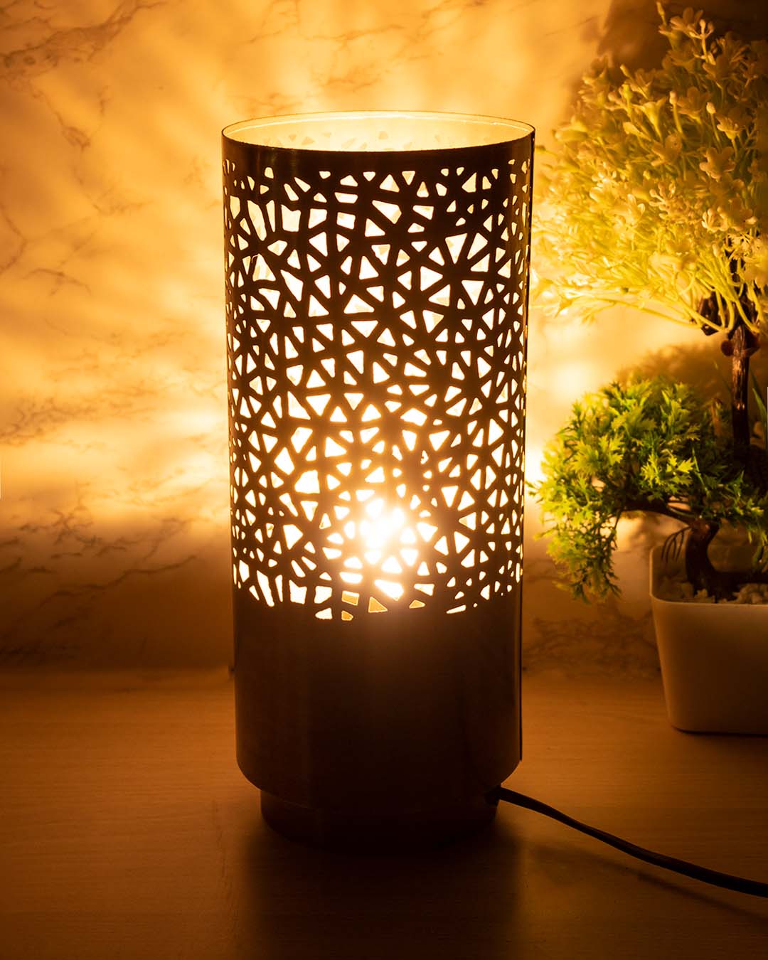 Lighting Table Electric Lamp, Diwali Special, Golden Colour, Iron
