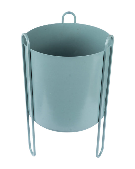 VON CASA Floor Planter, Matt Finish, Teal, Mild Steel
