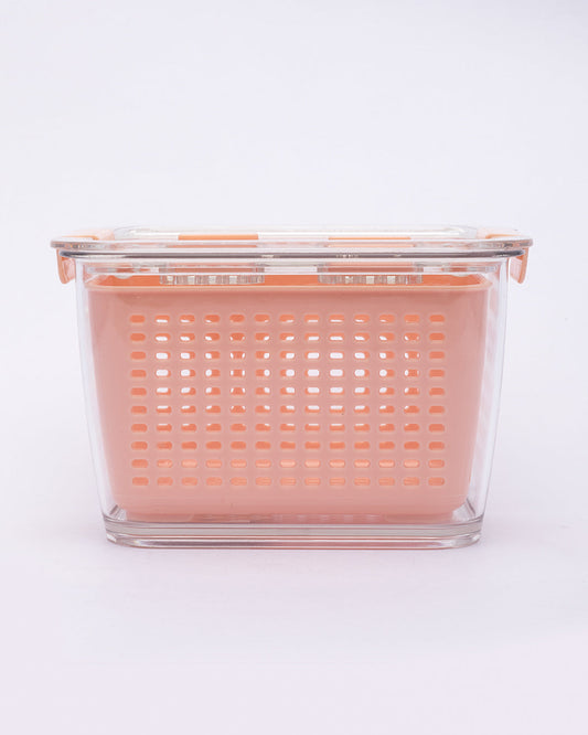 VON CASA Fridge Food Saver, Standard, Peach, Plastic