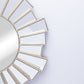 VON CASA Wall Mirror, Wall Décor, Antique Finish, Natural Colour, Plastic, Set of 3