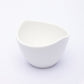 VON CASA Bowls, with Wooden Tray, for Home, Office, Restaurants, White, Ceramic & Bamboo, Set of 3