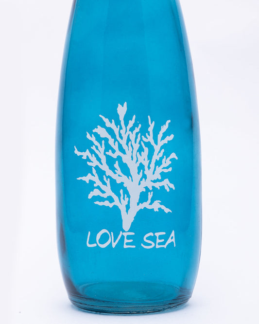 VON CASA Vase, Semi-Transparent Glass Vase, Decorative Small Flower Vase For Home, Table Centerpiece, Blue, Glass, Set Of 2